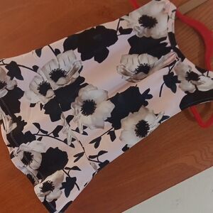 Banana Republic Black and White Floral Top